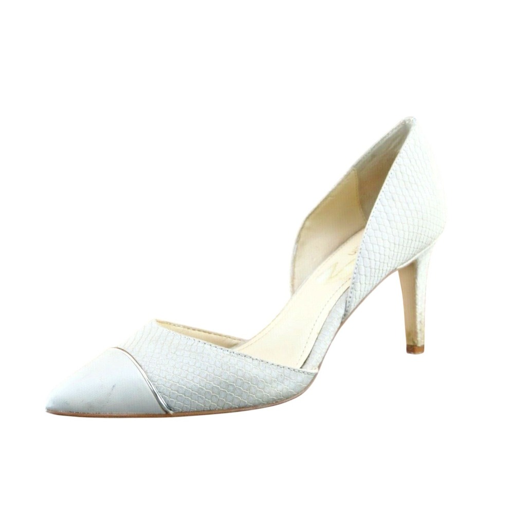 Calvin Klein Collection Size 7.5 M‎ Beige Pointed Toe Pump Leather Women Nanuet